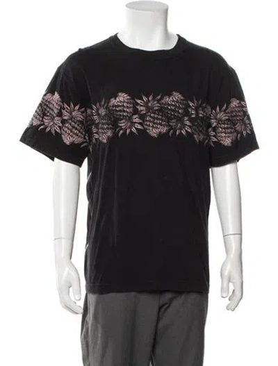 Pre-owned Sacai Graphic Print Crew Neck T-shirt In Black