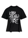 Sacai Where The Wild Things Are T-shirt In Black