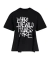 Sacai Where The Wild Things Are T-shirt In Black
