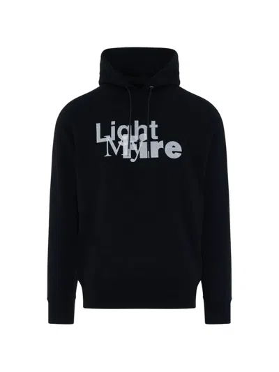 Sacai Graphic-print Drawstring Hoodie In Black