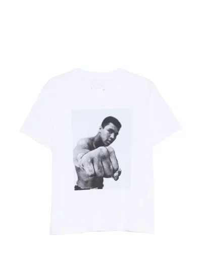 Sacai Graphic-print Short-sleeves T-shirt In White