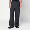 Sacai Gray Cargo Pants With Belt In Black