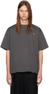 Sacai Jersey T-shirt In 326 C/gray