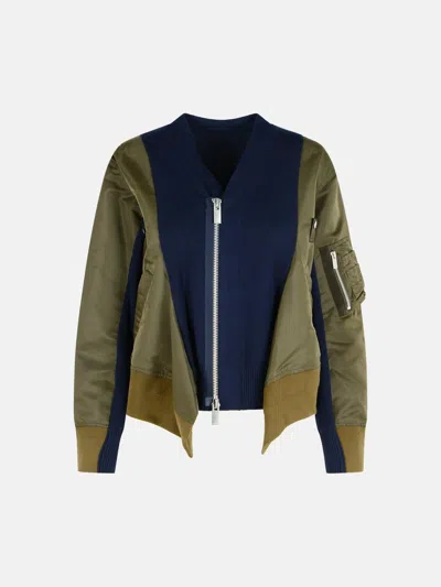 Sacai Green Cotton Blend Jacket