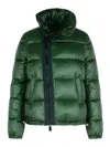 Sacai Drawstring Hem Nylon Jacket In Green