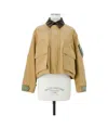 Sacai Khaki & Tan Grosgrain & Nylon Twill Jacket In Nude