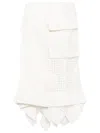 Sacai Off-white Handkerchief Midi Skirt In White