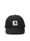 Sacai Black Baseball Cap With Logo Patch In Black