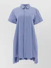 Sacai Midi Dress In Blue