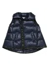 Sacai High-neck Puffer Gilet In Blue
