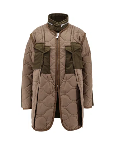 SACAI HIGH-NECK QUILTED JACKET