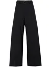 Sacai High-waist Wide-leg Trousers In Blue
