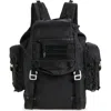 Sacai Hike Tech Canvas Backpack In Black