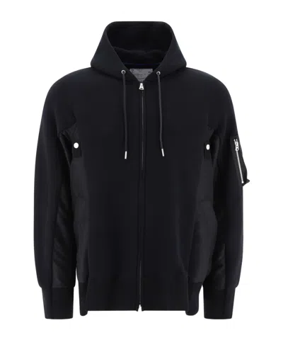SACAI HOODED CASUAL JACKET