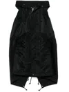 Sacai Hooded Dress In 黑色