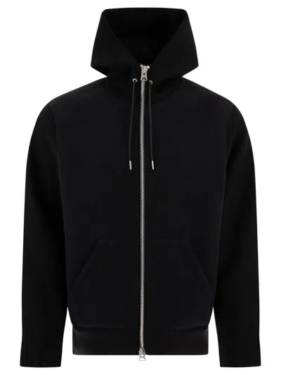 SACAI SACAI HOODIE-STYLE BOMBER JACKET