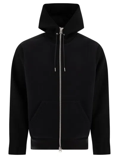 Sacai Hoodie-style Bomber Jacket Jackets Black