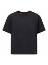 Sacai Horizontal Stripe T-shirt In Blue