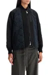 Sacai Hybrid Nylon And Ripstop Jacket In Black