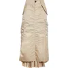 Sacai Beige Paneled Midi Skirt