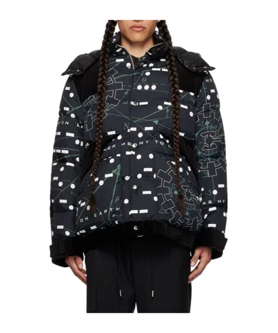 Sacai Black Interstellar Jacket In 001 Black