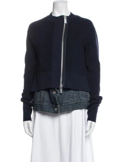 Pre-owned Sacai Jacket In Blue