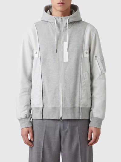 Sacai Jacket Men In Gray