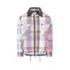 Sacai Check-pattern Zip-up Bomber Jacket In Multi