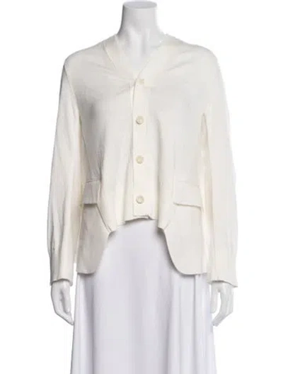 Pre-owned Sacai Jacket In Neutrals/white
