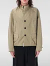 Sacai Chino Jacket With Band Collar And Functional Pockets In Beige