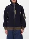 Sacai Men's Sponge Sweat Hoodie In Blue