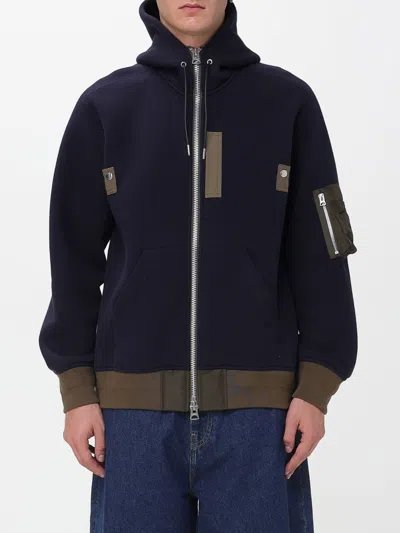 SACAI JACKET SACAI MEN COLOR BLUE,H25430009