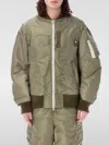 Sacai Floral Patches Bomber Jacket In Kaki