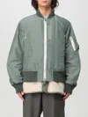 Sacai Layered Hybrid Bomber Jacket In Kaki