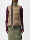 Sacai Asymmetric Quilted Down Vest In Beige
