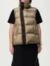 Sacai Asymmetric Quilted Down Vest In Nude