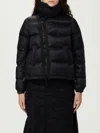 Sacai Piumino In Nylon Nero Donna In Black
