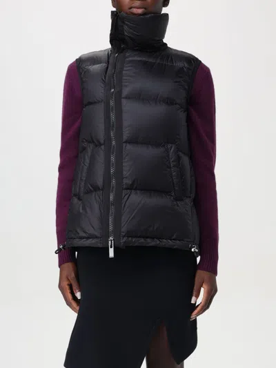 Sacai Jacket  Woman Color Black In Schwarz