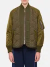 Sacai Nylon Twill X Rip Stop Jacket In Grün