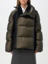 Sacai Layered Blazer Puffer Hybrid Wool Jacket In Kaki