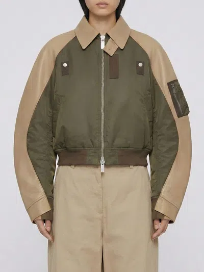 Sacai Jacket Woman  In Green