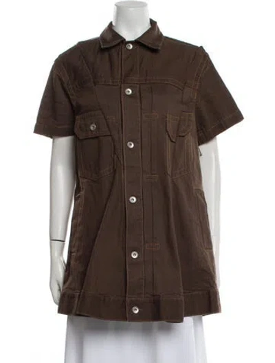 Pre-owned Sacai Jacket W/ Tags In Brown
