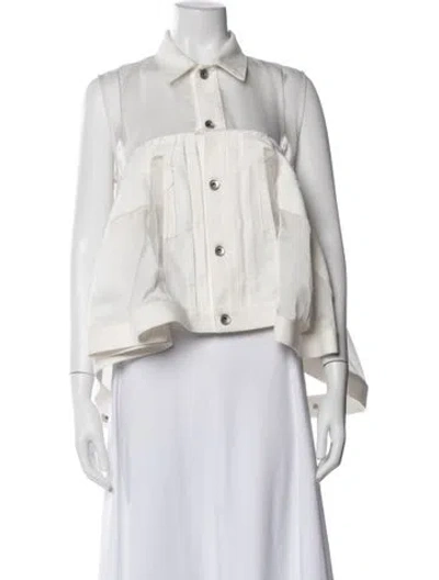 Pre-owned Sacai Jacket W/ Tags In White