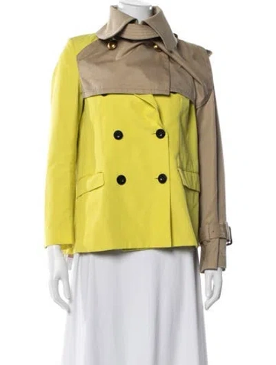 Pre-owned Sacai Jacket In Yellow