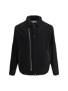 Sacai Buttoned Collar Cotton Jacket With Elasticized Hem