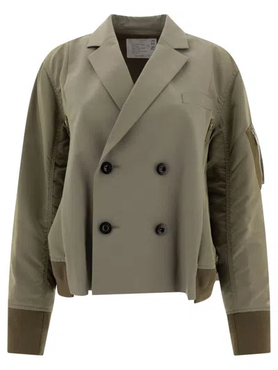 Sacai Jackets In Green