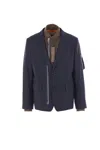 Sacai Zip-detail Button Jacket In Blue
