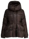 Sacai Brown Nylon Down Jacket In Brown