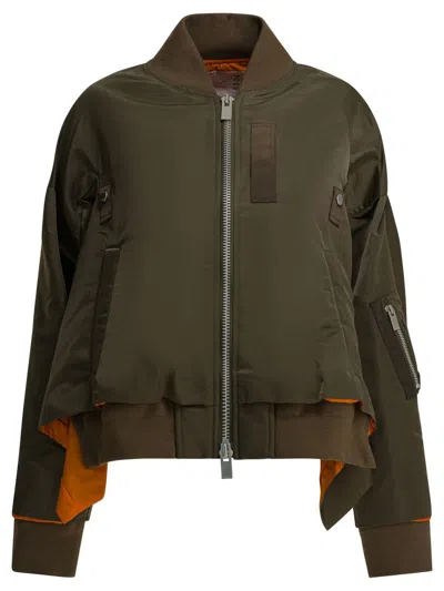 Sacai Jackets & Coats In Green