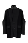 Sacai Jackets And Vests In Black